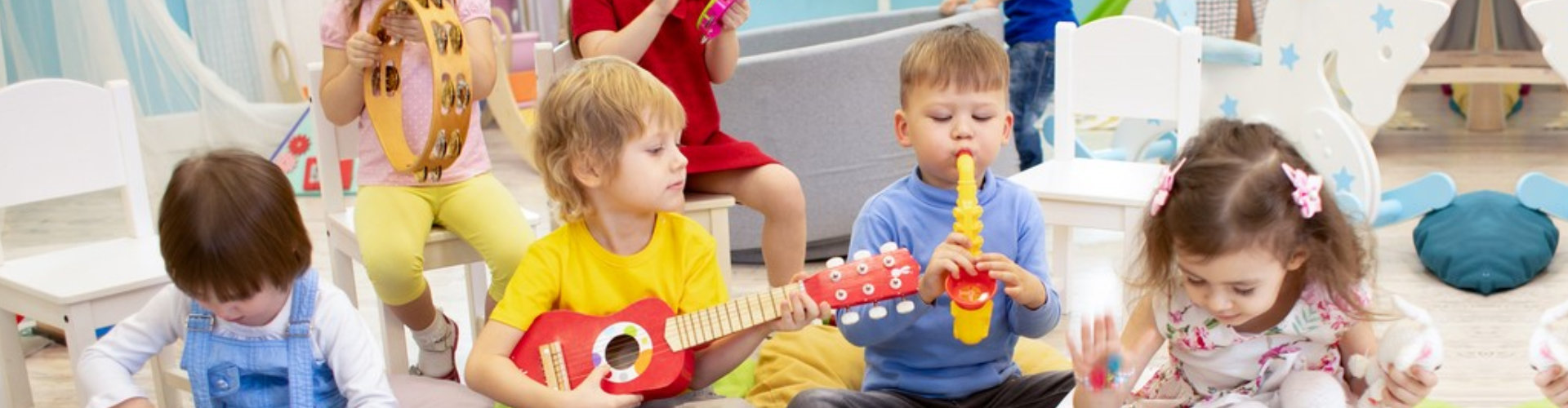 kids playing a musical instruments